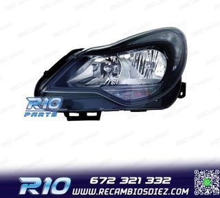 FARO IZQ PARA OPEL CORSA D 11-14 FONDO NEGRO