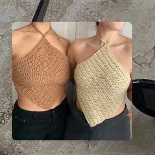 Top Crochet Hecho a Mano Talla Única