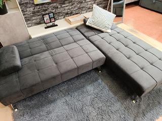 Sofá Cama Gris Oscuro