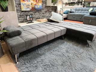 Sofá Cama Gris Oscuro