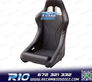 ASIENTO BAQUET UNIVERSAL NEGRO PIEL ESTILO EVO