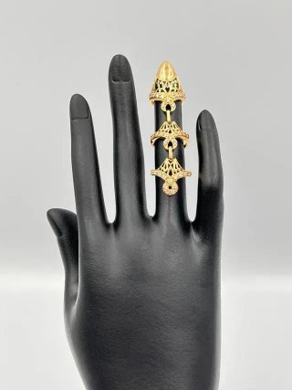 Anillo de Joyería Dorado con Cristales