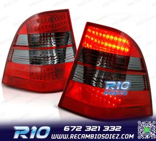 PILOTOS MERCEDES ML W163 98-05 LED ROJO AHUMADO