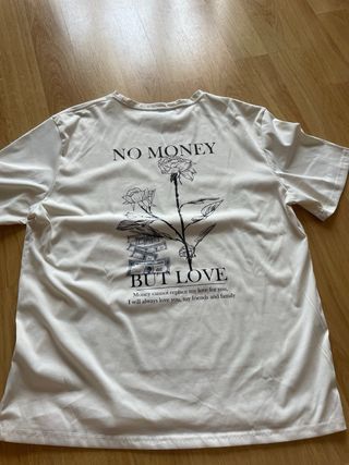 Camiseta Shein Hombre Talla XL crema