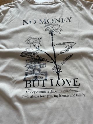 Camiseta Shein Hombre Talla XL crema