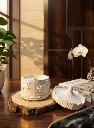 Velas aromaticas cera de soja y coco artesanales