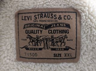 Chaqueta vintage Levi's Sherpa Pana Beige XXL