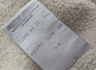 Chaqueta vintage Levi's Sherpa Pana Beige XXL