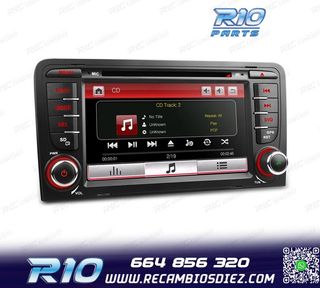 RADIO NAVEGADOR 7" AUDI A3 8P 03-12 USB GPS TACTIL HD