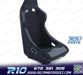ASIENTO BAQUET UNIVERSAL ALCANTARA NEGRO LOOK POLE POSITION