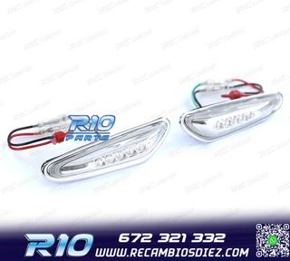 INTERMITENTES BMW E46 01-05 LATERALES LED CROMADO