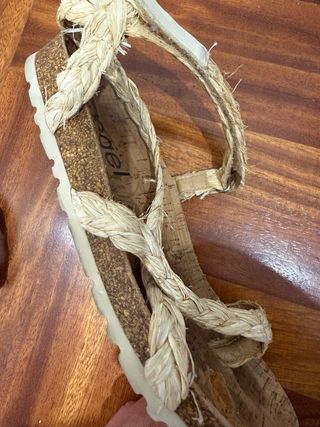 Sandalias de cuña de esparto