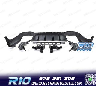 DIFUSOR MERCEDES GLC X253 15-18 LOOK AMG GLC63 PDC + COLAS E