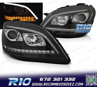 FAROS PARA MERCEDES CLASE ML W164 05-07 LUZ DIURNA LED DINAM