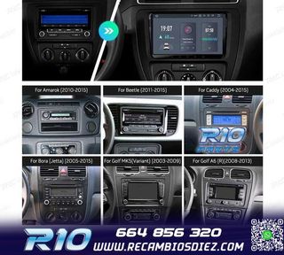 RADIO GPS ANDROID 11 PARA VOLKSWAGEN VW SEAT SKODA HEXA-CORE