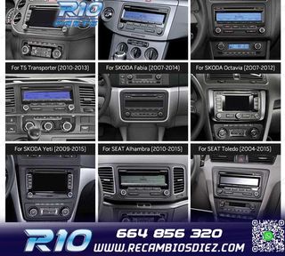 RADIO GPS ANDROID 11 PARA VOLKSWAGEN VW SEAT SKODA HEXA-CORE