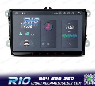 RADIO GPS ANDROID 11 PARA VOLKSWAGEN VW SEAT SKODA HEXA-CORE