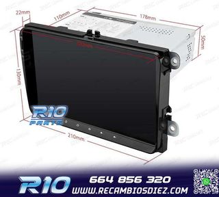 RADIO GPS ANDROID 11 PARA VOLKSWAGEN VW SEAT SKODA HEXA-CORE