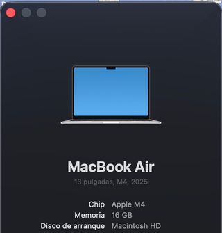 MacBook Air M4 13 16GB Plata