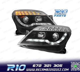 FAROS PARA OPEL ASTRA H 04-09 LUZ DIURNA + INTERMITENTE LED