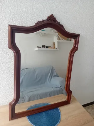 Espejo de pared madera 62x95 cm