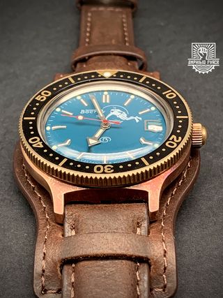 Vostok Brass Bund Scuba Dude automático a estrenar