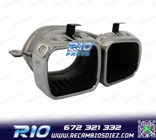 COLAS DE ESCAPE MERCEDES GLE W167 19- LOOK AMG GLE63 CROMO