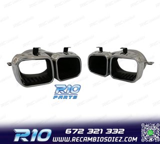 COLAS DE ESCAPE MERCEDES GLE W167 19- LOOK AMG GLE63 CROMO