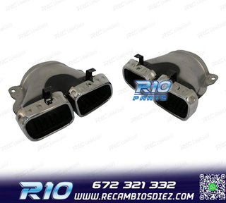 COLAS DE ESCAPE MERCEDES GLE W167 19- LOOK AMG GLE63 CROMO