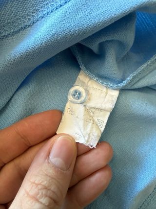 Polo Moncler donna vintage azzurro L anni 90