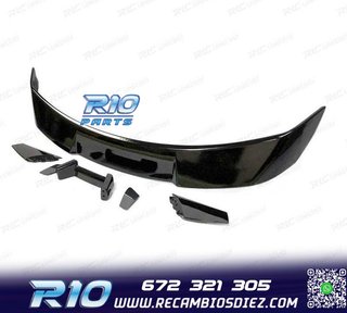 ALERON SPOILER FORD MUSTANG 15-23 LOOK GT500 NEGRO BRILLO