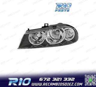 FARO IZQ ALFA ROMEO 156 03-05 CROMADO NEGRO