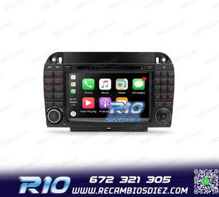 RADIO GPS ANDROID 10 PARA MERCEDES S W220 98-05