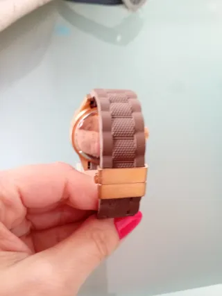 Reloj BEST dorado y marrón