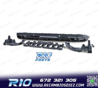 DIFUSOR MERCEDES CLASE C C205 COUPÉ 15-18 LOOK AMG PDC NEGR