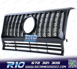 PARRILLA MERCEDES CLASE G W463 90-18 LOOK AMG NEGRO BRILLO