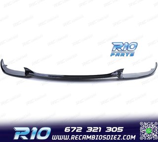 SPOILER LIP BMW E60 E61 07-10 LOOK M5 NEGRO BRILLO