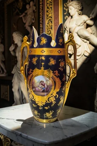 Vaso Anfora Stile Impero Bronzo 47cm