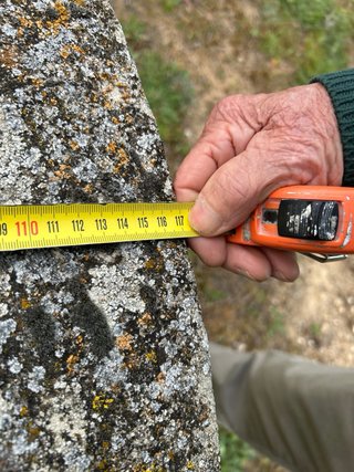 Mesa y banco de piedra
