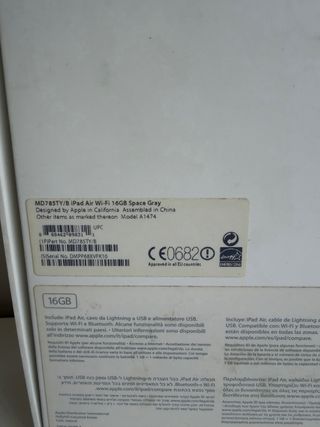 Ipad air 1. Con caja y cristal templado