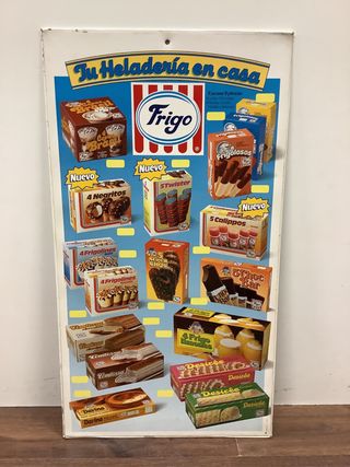 Cartel Frigo Años 90 Doble Cara