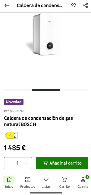 Caldera de condensación Bosch 4300i w