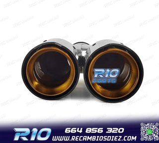 COLAS ESCAPE BMW LOOK M PERFORMANCE DORADO CARBONO