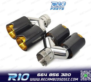 COLAS ESCAPE BMW LOOK M PERFORMANCE DORADO CARBONO