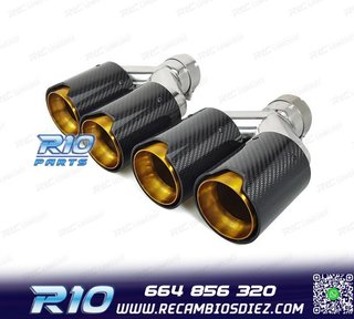 COLAS ESCAPE BMW LOOK M PERFORMANCE DORADO CARBONO