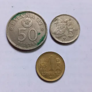 Lote 10 monedas Pesetas Temáticas 1982-1997