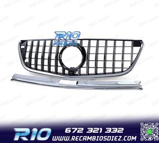 PARRILLA MERCEDES CLASE V W447 14-19 LOOK AMG NEGRO CROMO
