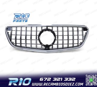 PARRILLA MERCEDES CLASE V W447 14-19 LOOK AMG NEGRO CROMO