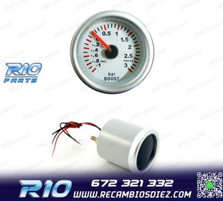 RELOJ PRESIÓN TURBO FONDO BLANCO ILUMINADO