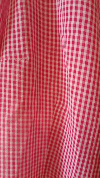 Camisa Vichy Rosa/Rojo Talla44 pero equivale 42